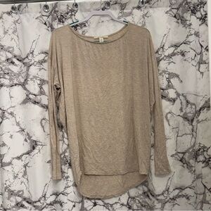 Miami Light Brown Long Sleeve Top